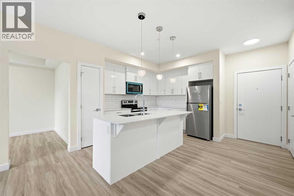 2119, 15 Skyview Point Crescent Ne, Calgary, AB - Indoor Photo Showing Kitchen With Stainless Steel Kitchen With Upgraded Kitchen