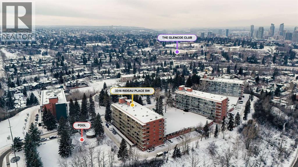 302, 3316 Rideau Place Sw, Calgary, AB - Outdoor With View