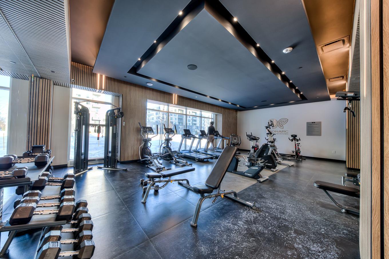 Exercise room - 1019-3000 Boul. Thimens, Montréal (Saint-Laurent), QC - Indoor Photo Showing Gym Room