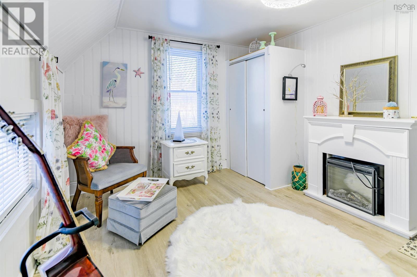 201 Main Street, Kentville, NS - Indoor Photo Showing Living Room With Fireplace