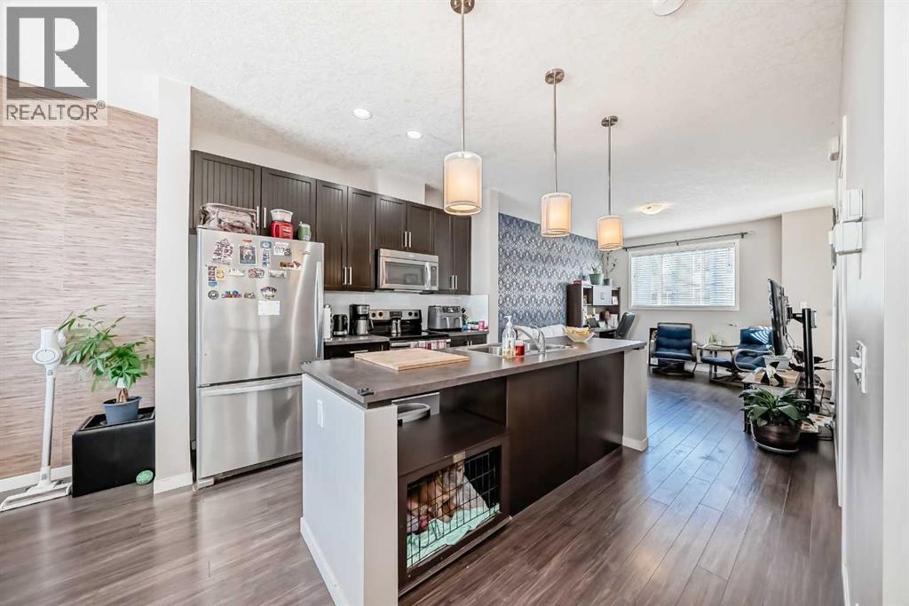 656 Copperpond Boulevard Se, Calgary, AB - Indoor Photo Showing Kitchen With Stainless Steel Kitchen With Upgraded Kitchen