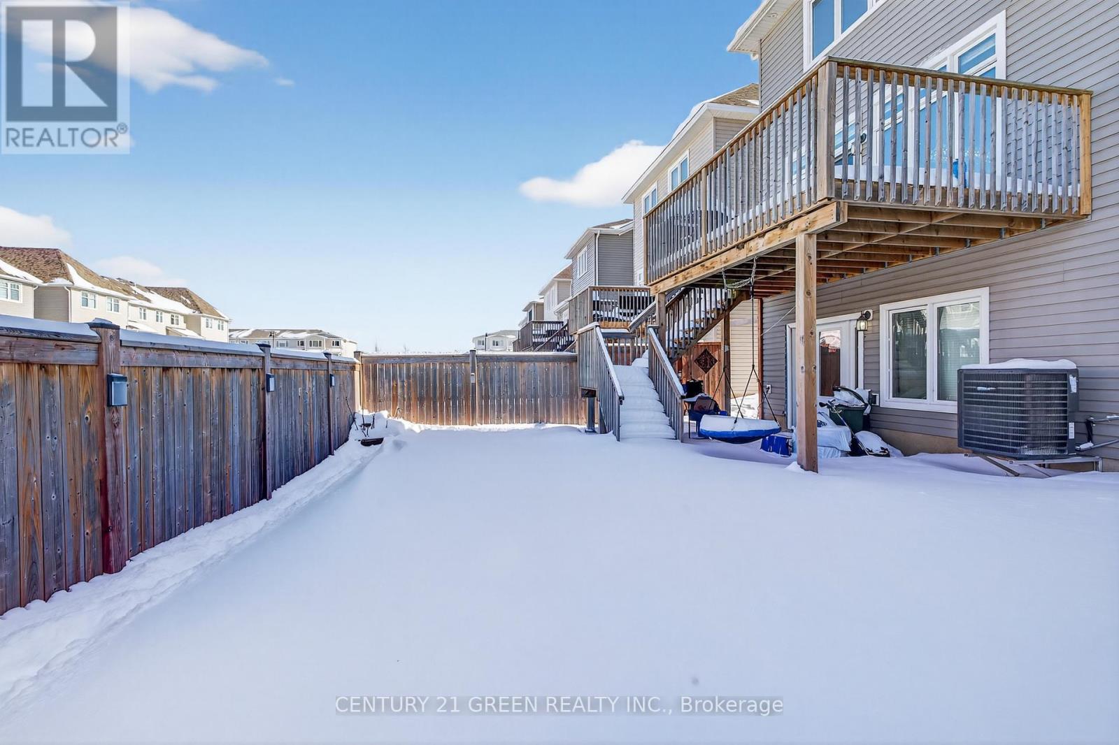 Stairs from Deck to Backyard - 645 Gwen Avenue, Kingston, ON - Outdoor