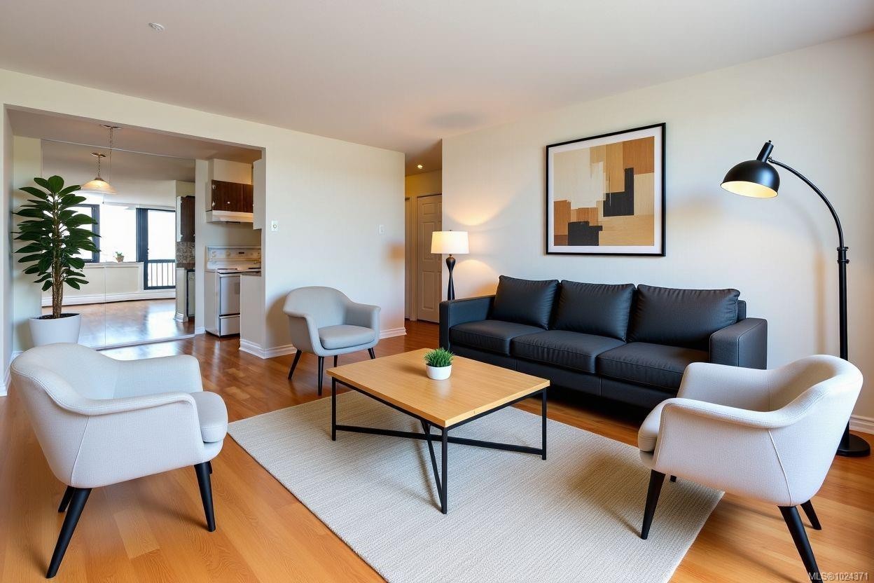 1504-647 Michigan St, Victoria, BC - Indoor Photo Showing Living Room