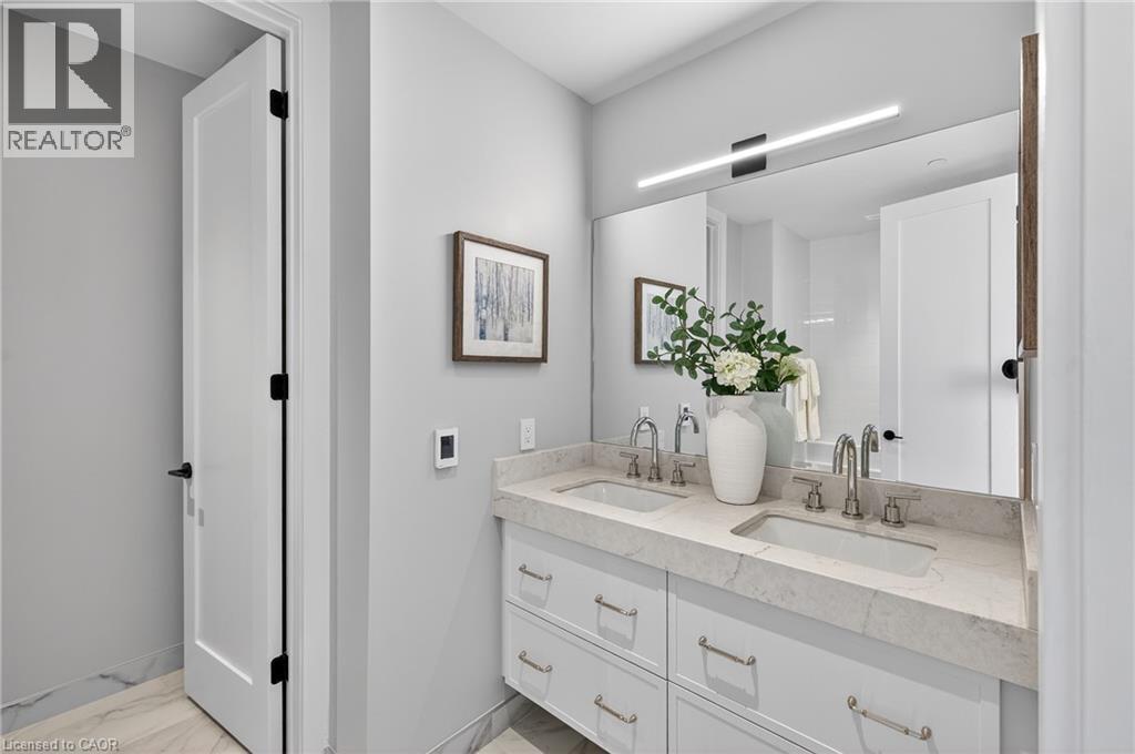 Primary Ensuite 2 w heated floors. - 123 Maurice Drive Unit# 401, Oakville, ON - Indoor Photo Showing Other Room