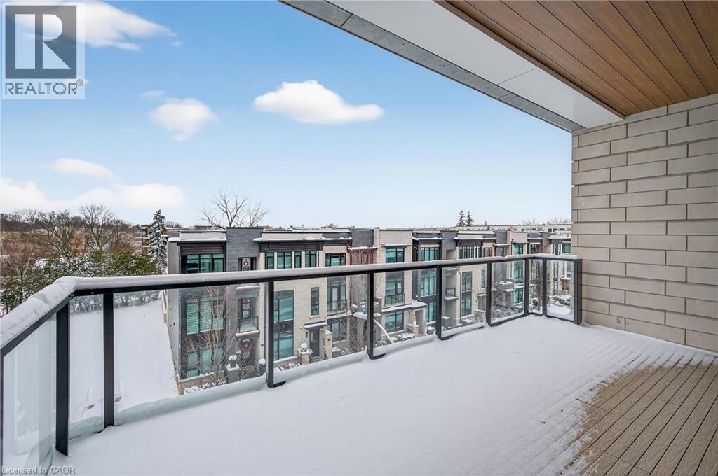 West view with no towers - 123 Maurice Drive Unit# 401, Oakville, ON - Outdoor With Balcony With Exterior