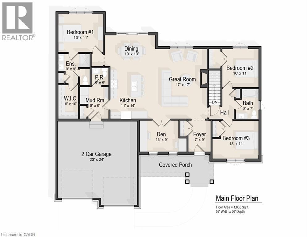 View of floor plan / room layout - 16 Abingdon Road Unit# 7, Caistor Centre, ON