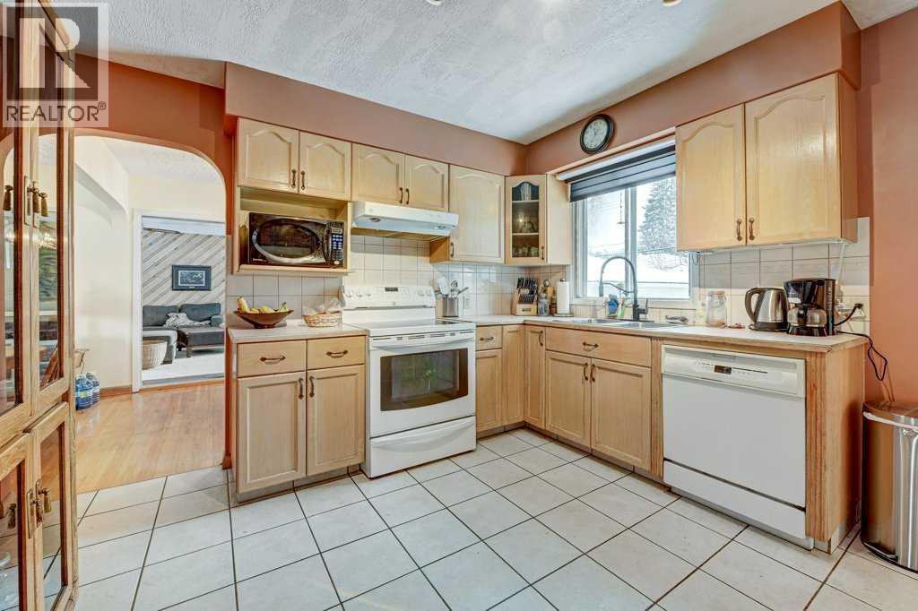 1455 Russell Road Ne, Calgary, AB - Indoor Photo Showing Kitchen With Double Sink
