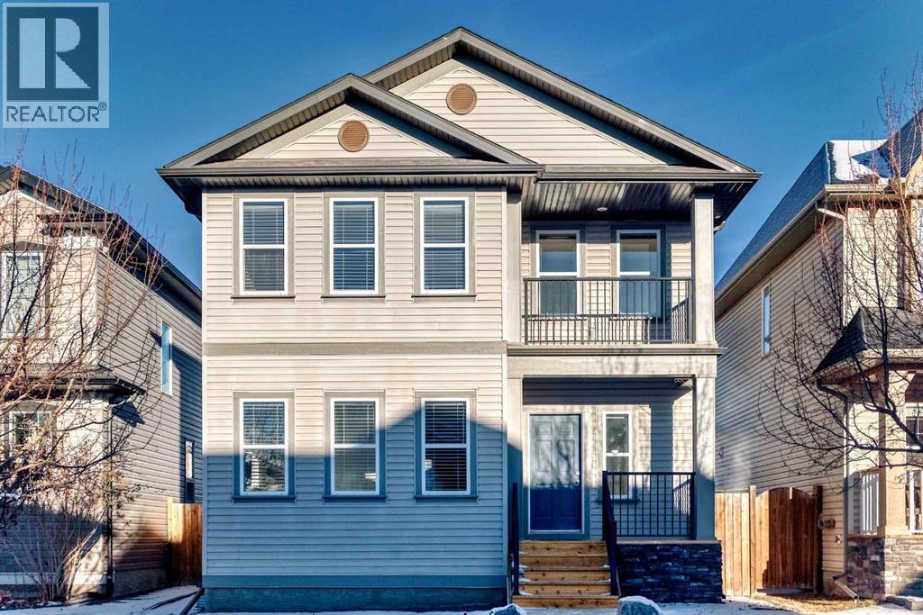 105 Elgin Meadows Circle Se, Calgary, AB - Outdoor With Balcony With Facade