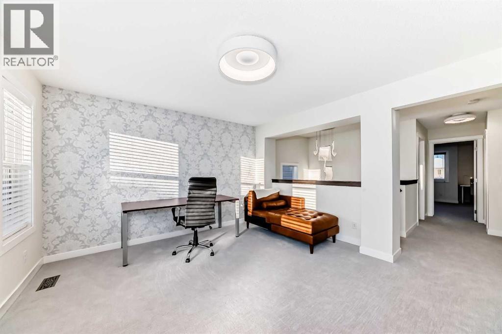 105 Elgin Meadows Circle Se, Calgary, AB - Indoor Photo Showing Office