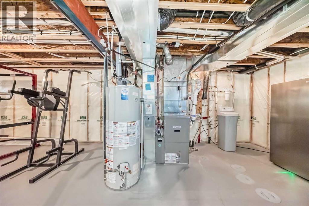 105 Elgin Meadows Circle Se, Calgary, AB - Indoor Photo Showing Basement