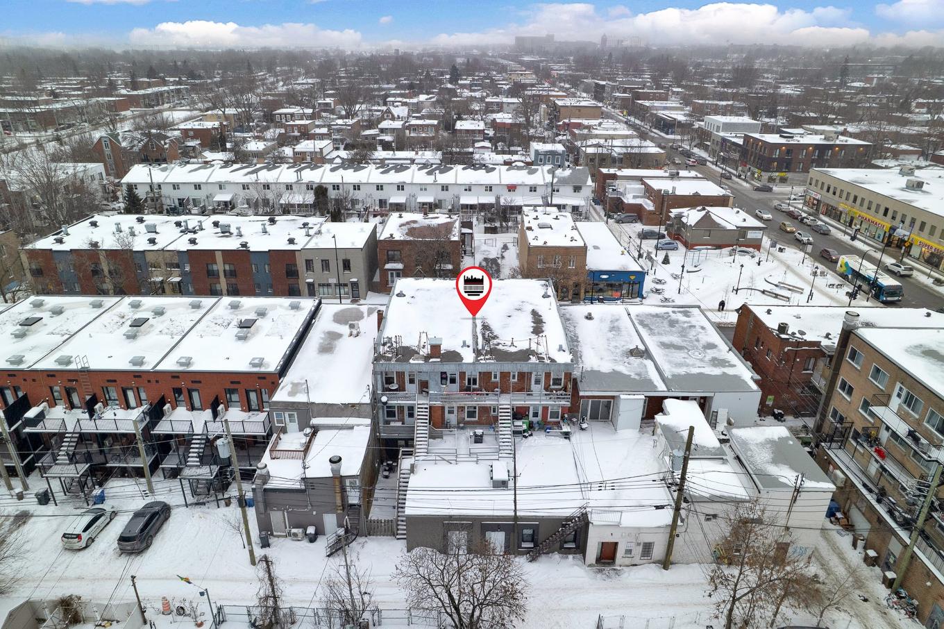 Aerial photo - 2307 - 2319 Rue Des Ormeaux, Montréal (Mercier/Hochelaga-Maisonneuve), QC