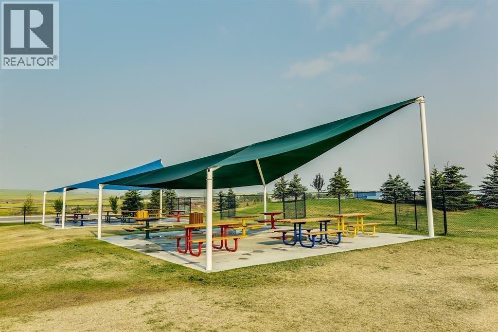 Picnic Area at Chinook Winds Regional Park - 1124 Chinook Gate Bay Sw, Airdrie, AB - Outdoor With View