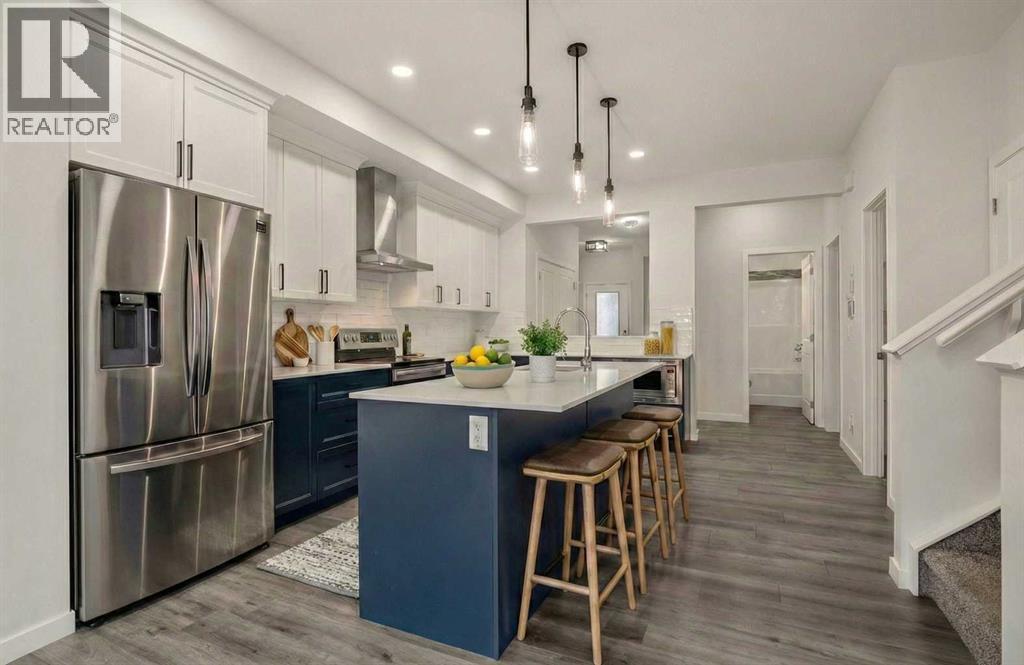 223 Savanna Way Ne, Calgary, AB - Indoor Photo Showing Kitchen With Upgraded Kitchen