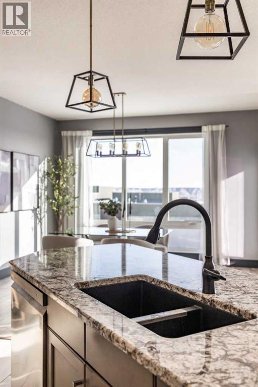 22 Palisades Lane Ne, Medicine Hat, AB - Indoor Photo Showing Kitchen With Double Sink With Upgraded Kitchen