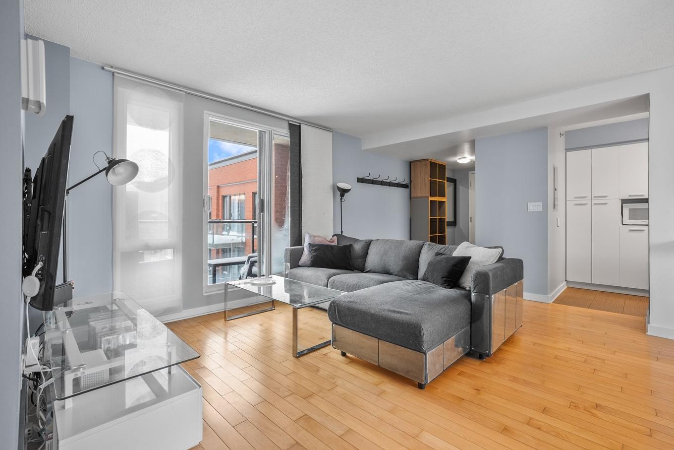 Salon - C-403-2281 Av. Desjardins, Montréal (Mercier/Hochelaga-Maisonneuve), QC - Indoor Photo Showing Living Room