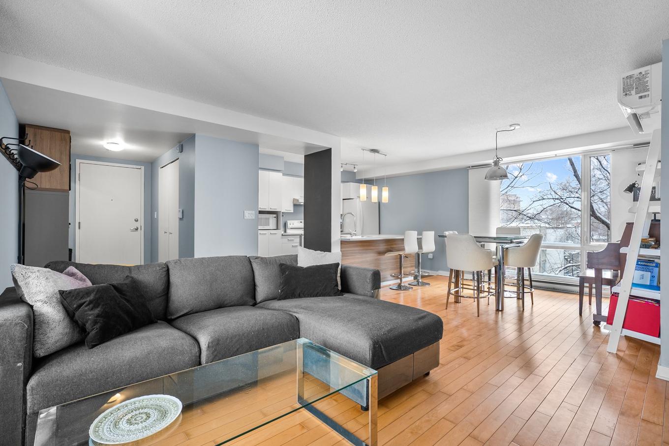 Salon - C-403-2281 Av. Desjardins, Montréal (Mercier/Hochelaga-Maisonneuve), QC - Indoor Photo Showing Living Room