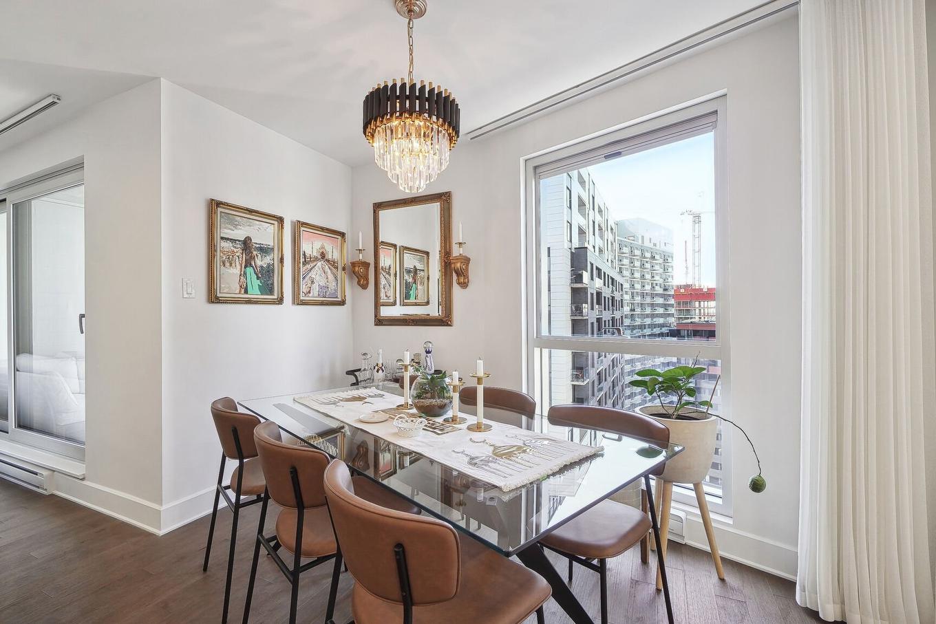 Dining room - 1705-101 Rue Peel, Montréal (Le Sud-Ouest), QC - Indoor Photo Showing Dining Room