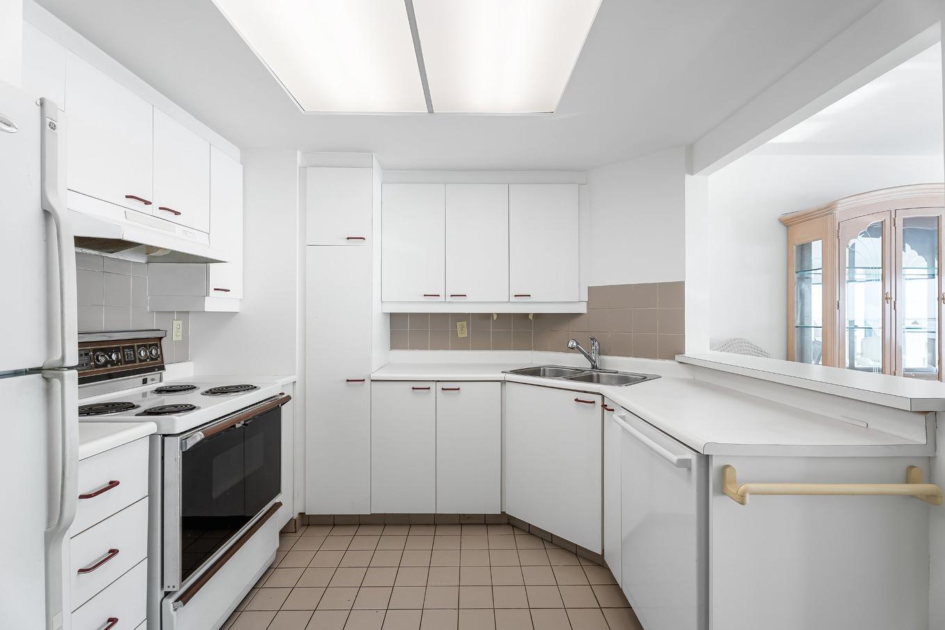 Cuisine - 1504-50 Rue Berlioz, Montréal (Verdun/Île-Des-Soeurs), QC - Indoor Photo Showing Kitchen With Double Sink