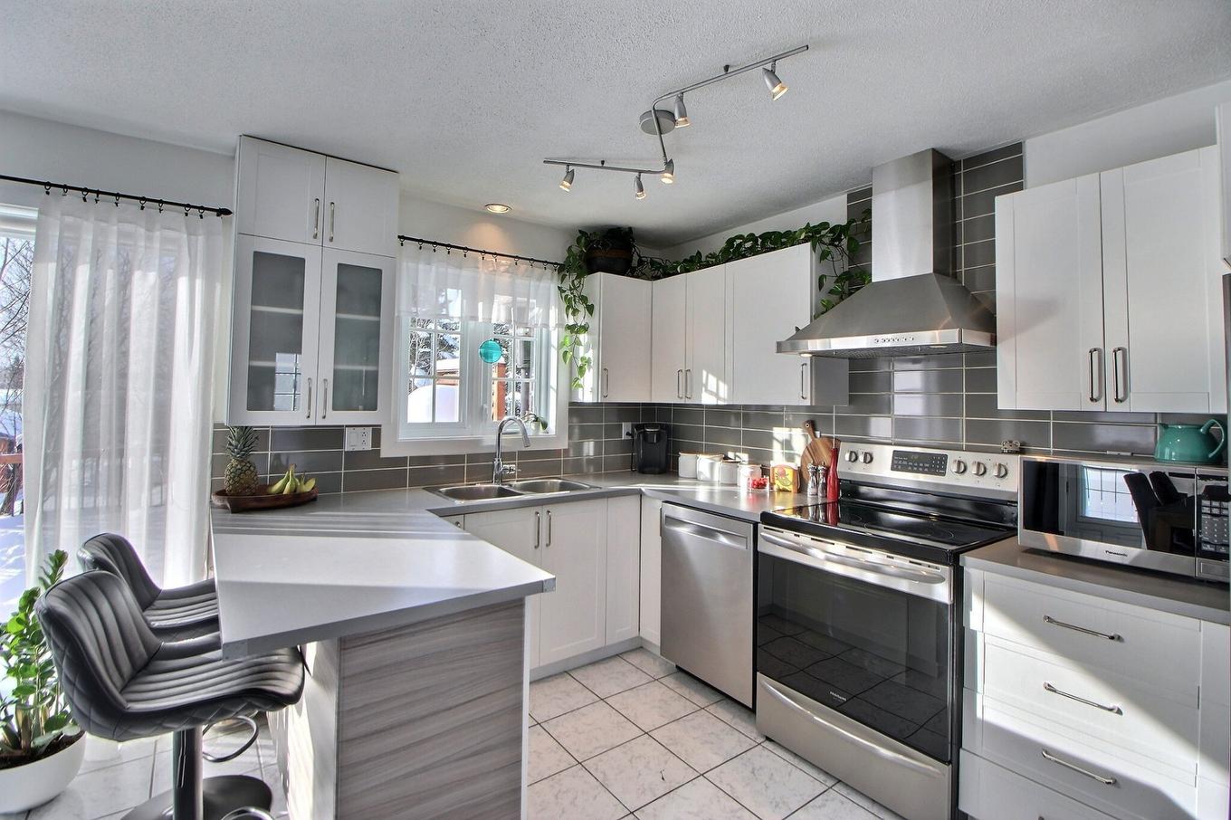 Kitchen - 40 Rue De L'Aqueduc, Saint-Félix-De-Dalquier, QC - Indoor Photo Showing Kitchen With Double Sink With Upgraded Kitchen