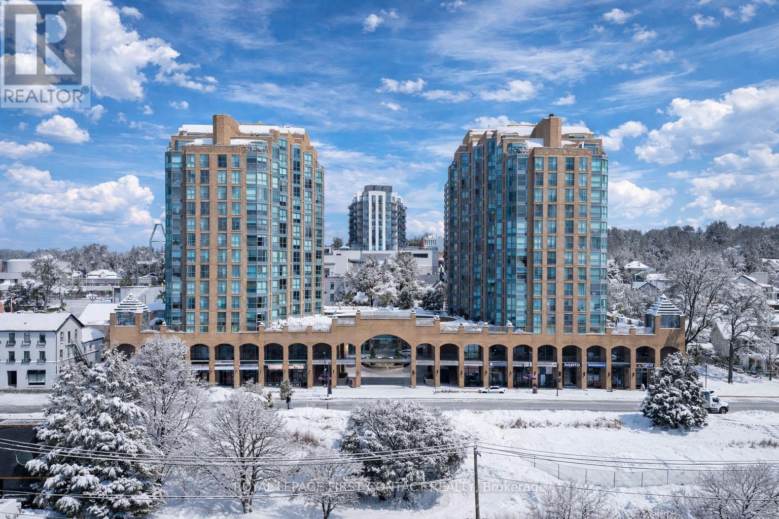 605 - 140 Dunlop Street E, Barrie, ON - Outdoor With Facade