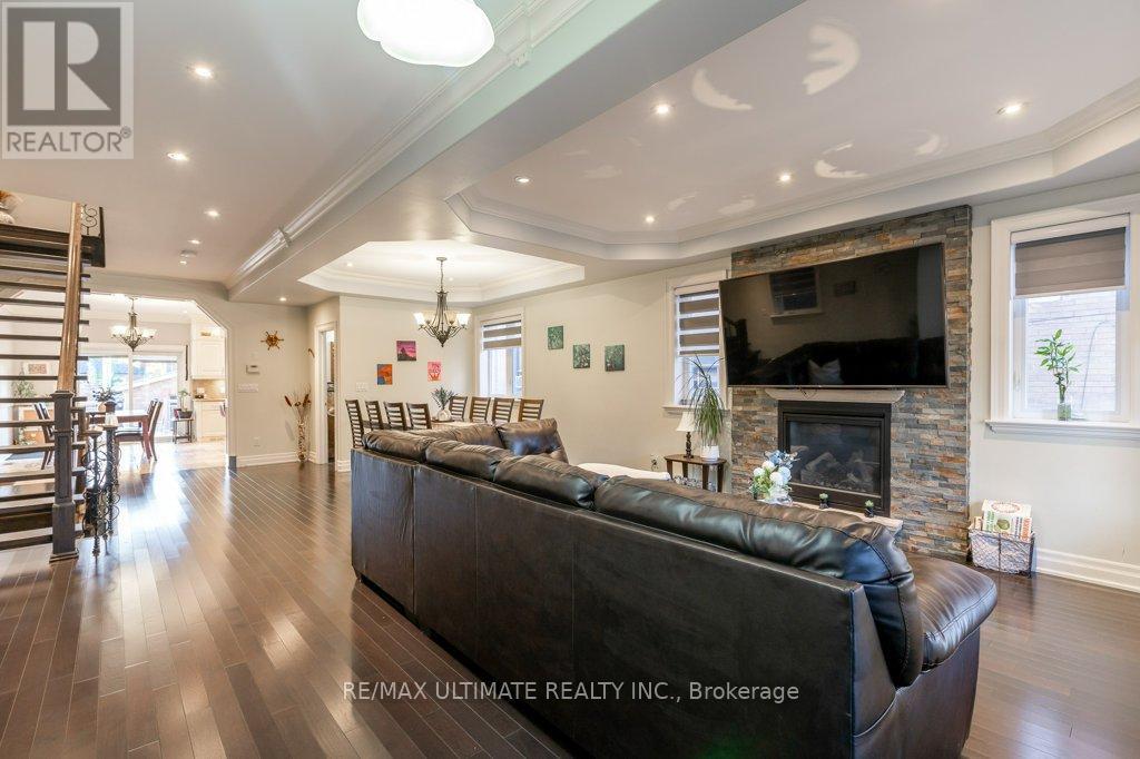 21 Thornton Avenue, Toronto, ON - Indoor Photo Showing Living Room With Fireplace