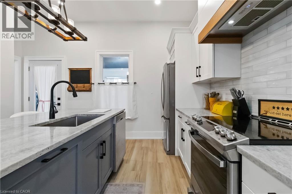 156 Albion Street, Brantford, ON - Indoor Photo Showing Kitchen With Upgraded Kitchen