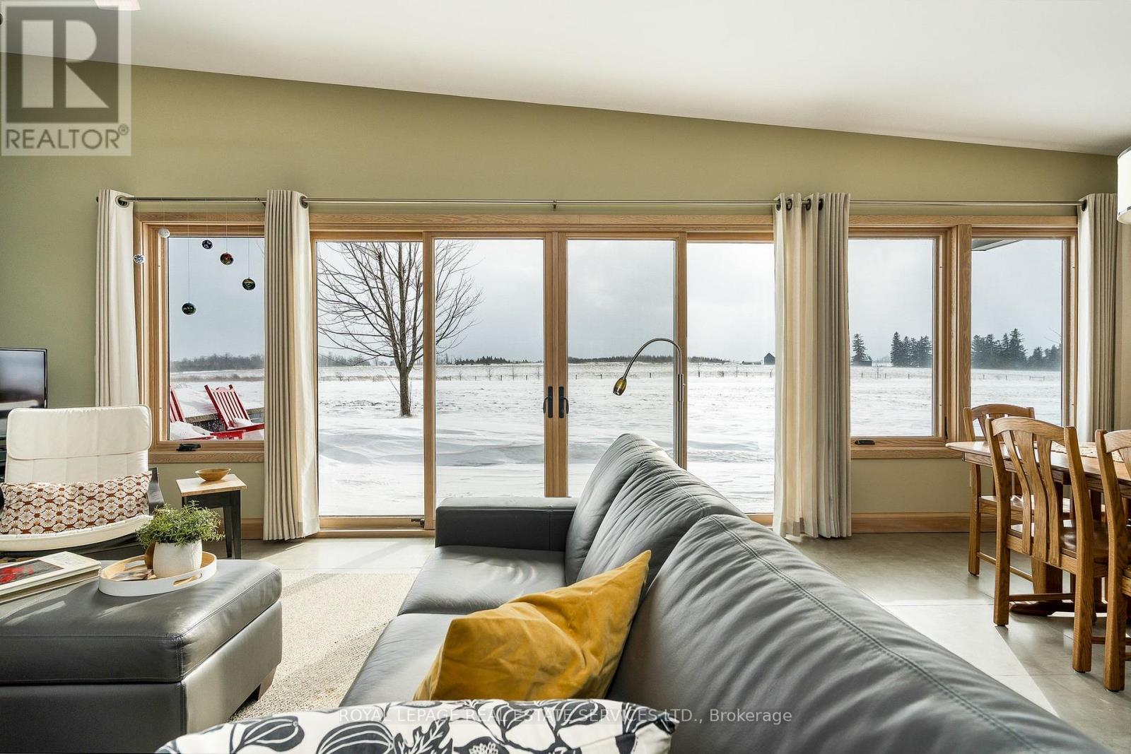 View from Living room facing South - 837177 4Th Line E, Mulmur, ON - Indoor Photo Showing Living Room
