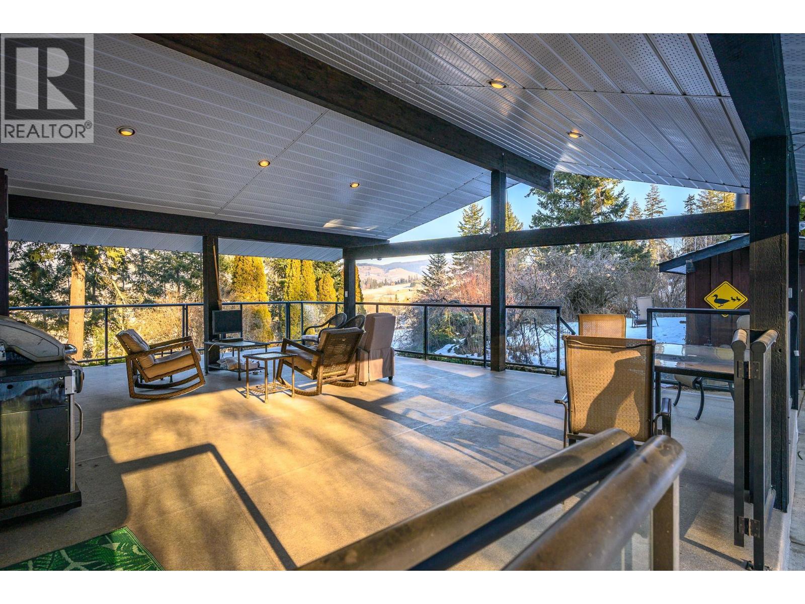 5860 Learmouth Road, Lavington, BC - Outdoor With Deck Patio Veranda With Exterior