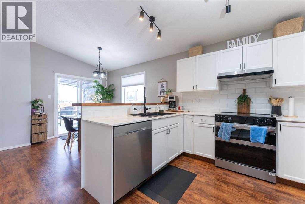 619 Aberdeen Crescent W, Lethbridge, AB - Indoor Photo Showing Kitchen With Double Sink