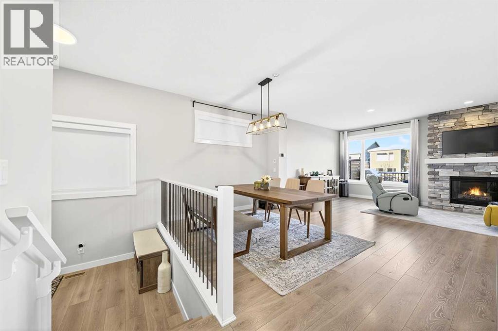 13 Cranbrook Close Se, Calgary, AB - Indoor With Fireplace