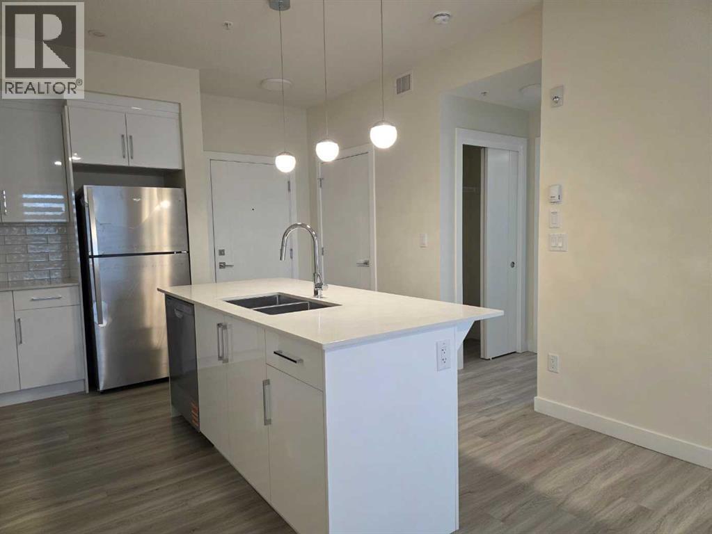 2220, 15 Skyview Point Crescent, Calgary, AB - Indoor Photo Showing Kitchen With Stainless Steel Kitchen With Double Sink With Upgraded Kitchen