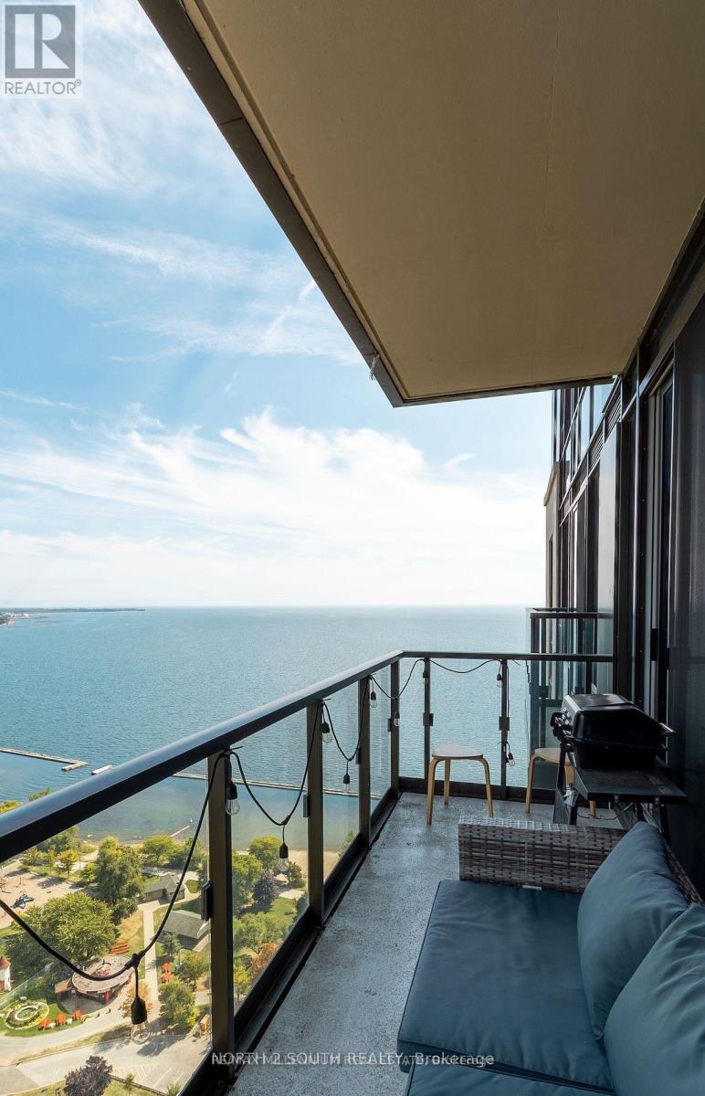3205 - 1928 Lakeshore Boulevard, Toronto, ON - Outdoor With Body Of Water With Balcony With View With Exterior