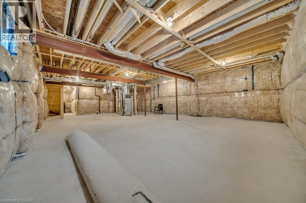 View of unfinished basement - 285 Broadacre Drive, Kitchener, ON - Indoor Photo Showing Basement