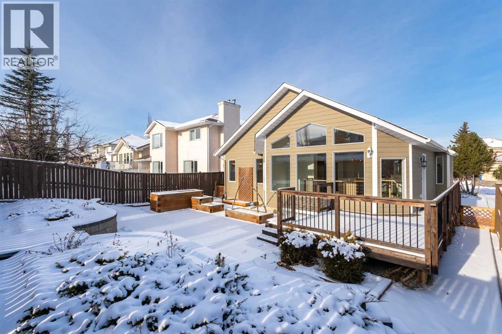 Fully Landscaped Backyard - 58 Edgevalley Close Nw, Calgary, AB - Outdoor With Deck Patio Veranda