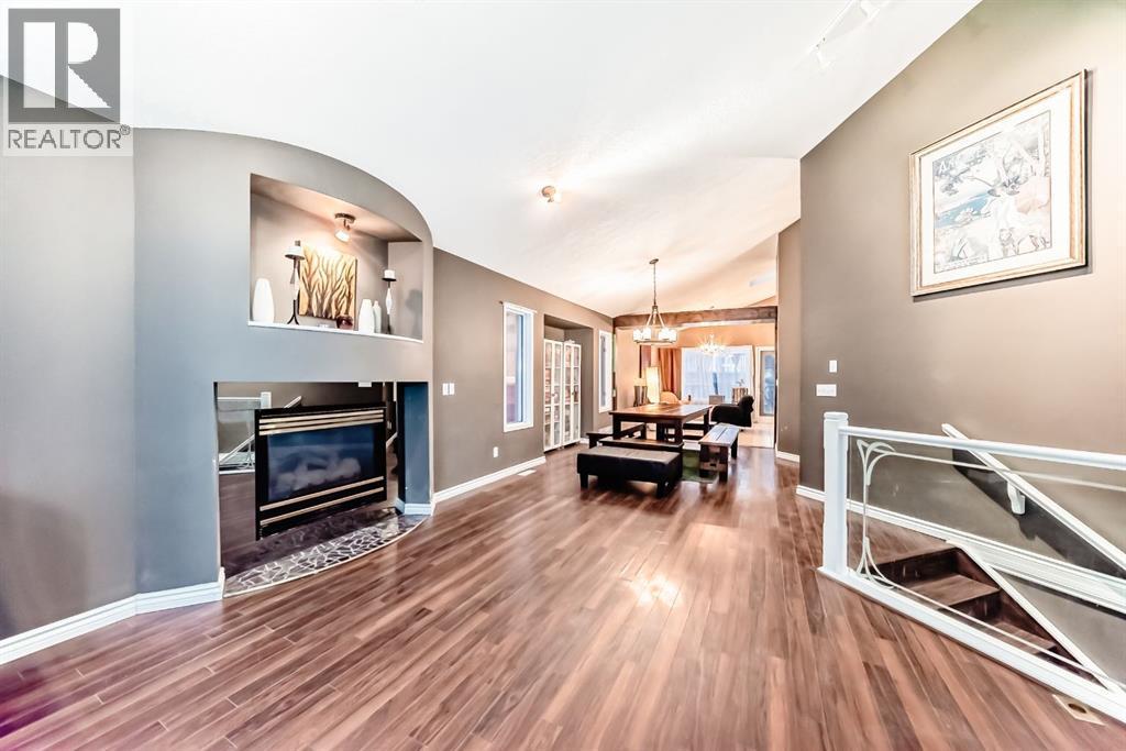 8373 Edgevalley Drive Nw, Calgary, AB - Indoor With Fireplace