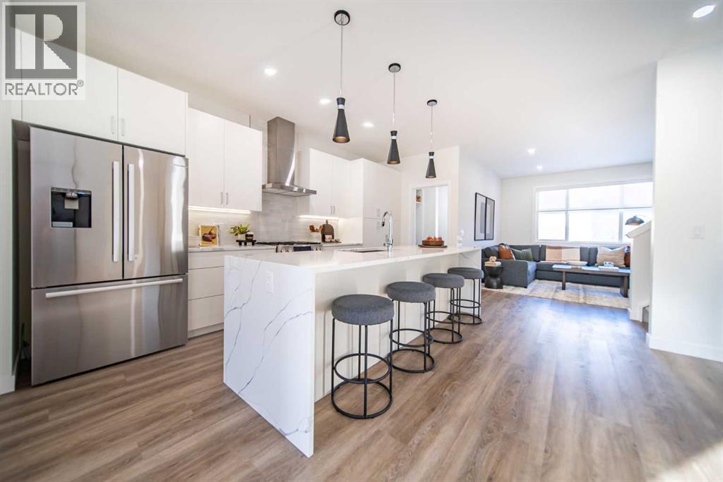 1149 Sailfin Heath, Rural Rocky View County, AB - Indoor Photo Showing Kitchen With Stainless Steel Kitchen With Upgraded Kitchen