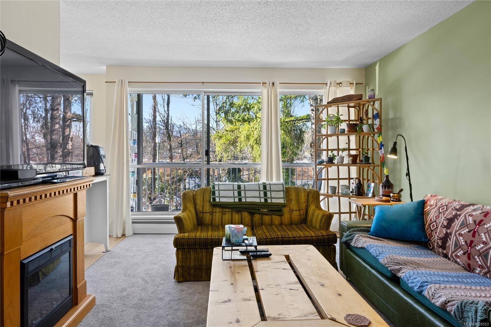 5201-999 Bowen Rd, Nanaimo, BC - Indoor Photo Showing Living Room With Fireplace