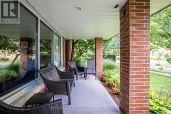 Covered front patio -