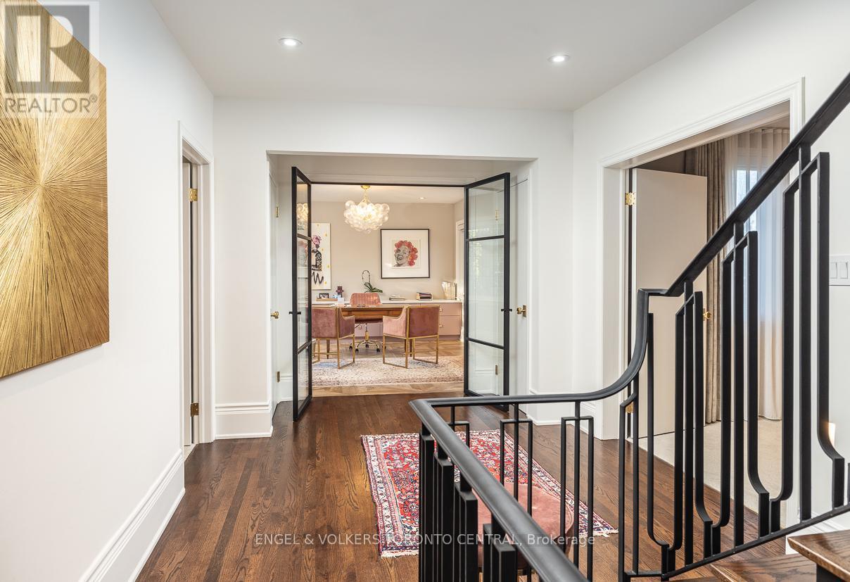 Office with leaded glass doors - 1 Bryce Avenue, Toronto, ON - Indoor Photo Showing Other Room