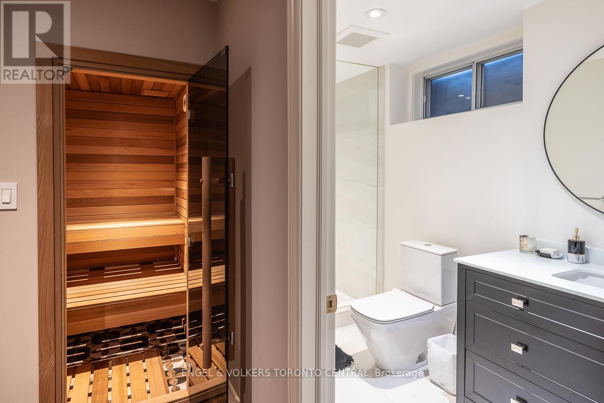 Luxury sauna by Tylo - 1 Bryce Avenue, Toronto, ON - Indoor Photo Showing Bathroom