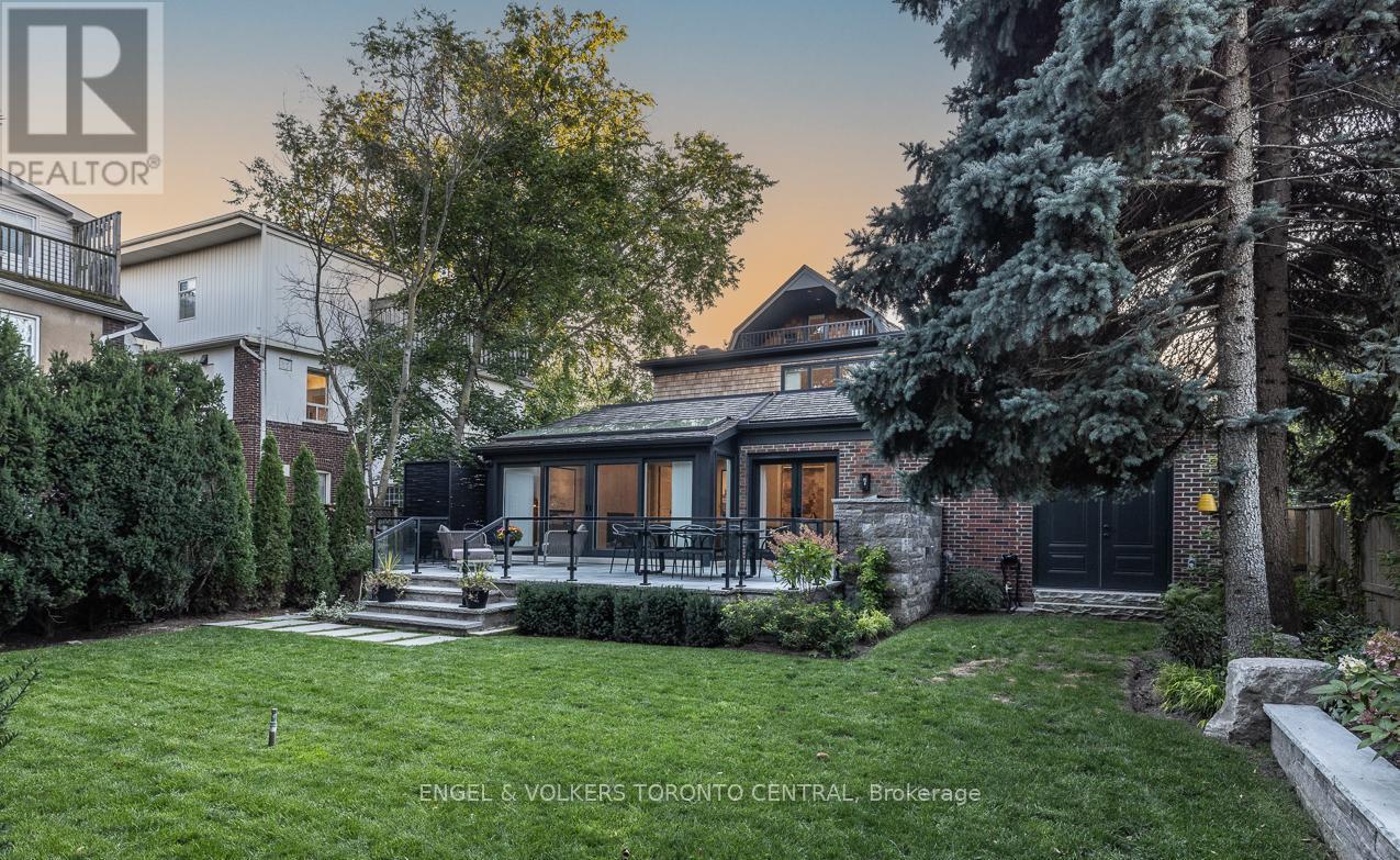 Large private yard with gas rough-in for lap pool - 1 Bryce Avenue, Toronto, ON - Outdoor With Deck Patio Veranda