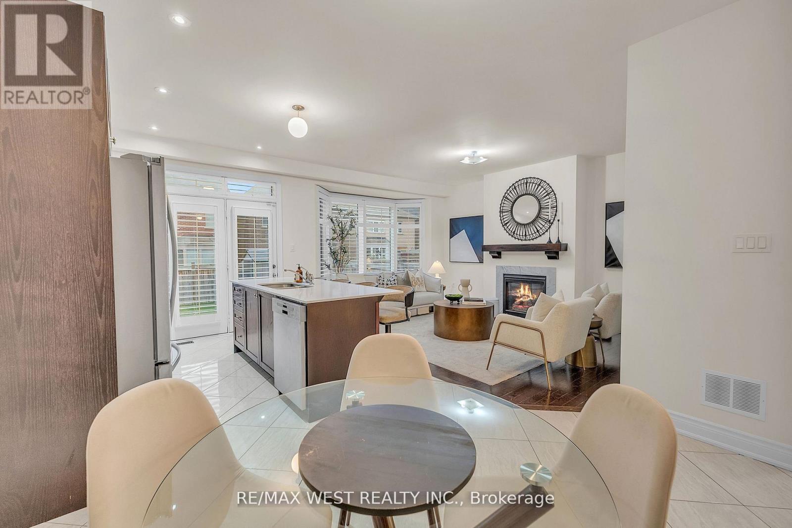 79 Algoma Drive, Vaughan, ON - Indoor Photo Showing Dining Room With Fireplace