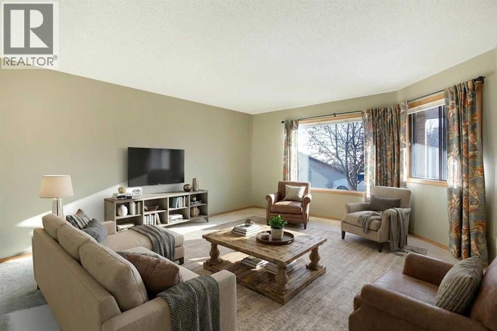 Virtual Staging - Living Room - 8, 118 Strathcona Road Sw, Calgary, AB - Indoor Photo Showing Living Room