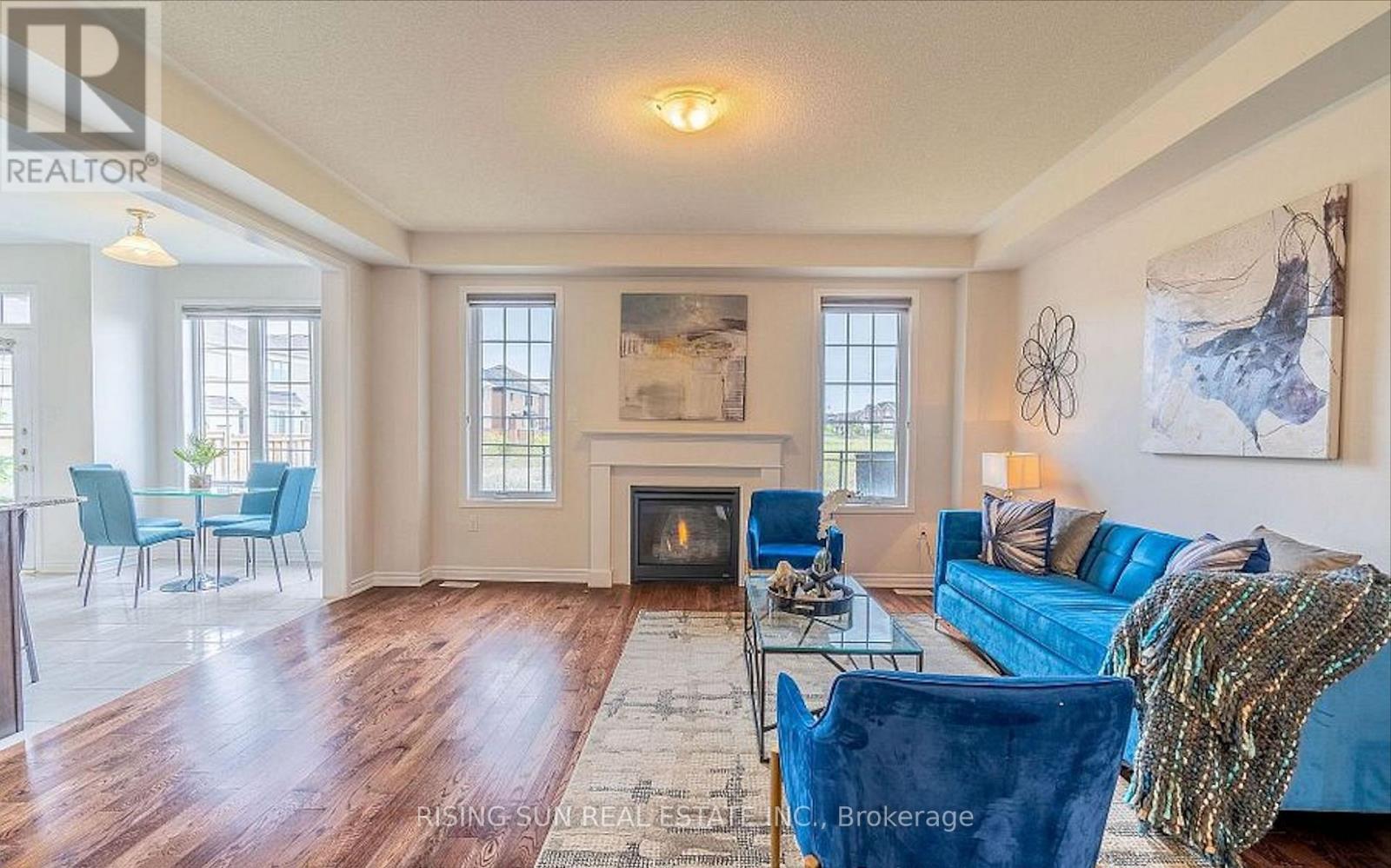 24 Herrick Drive, Brampton, ON - Indoor Photo Showing Living Room With Fireplace