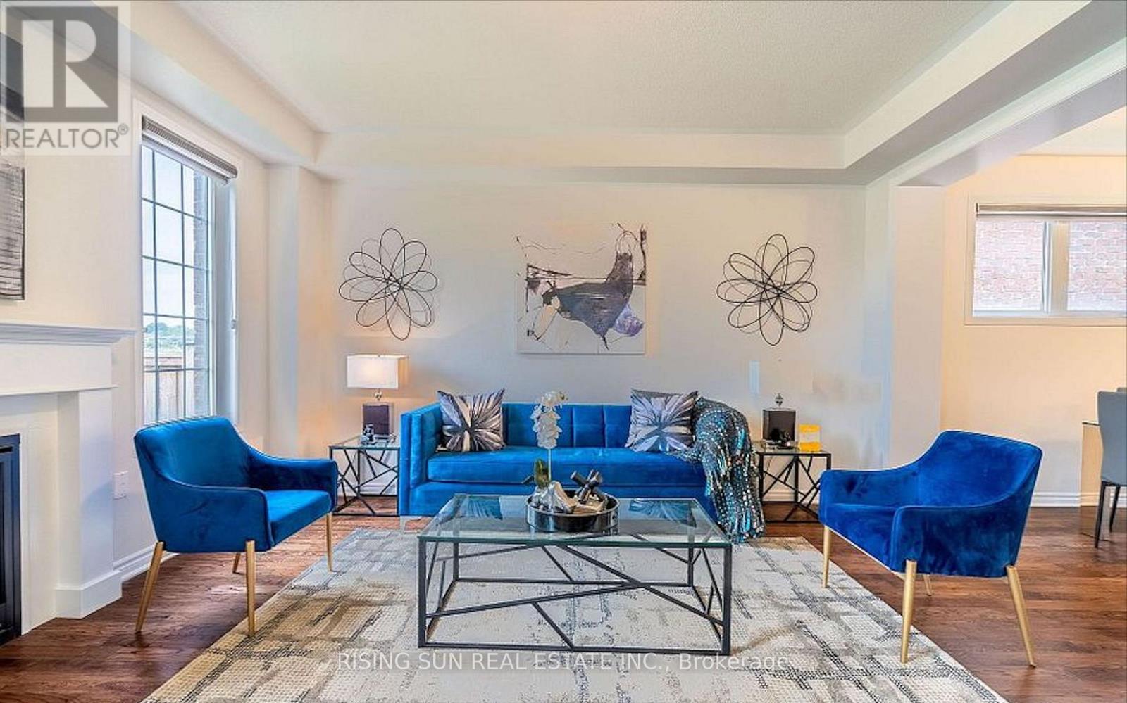 24 Herrick Drive, Brampton, ON - Indoor Photo Showing Living Room With Fireplace