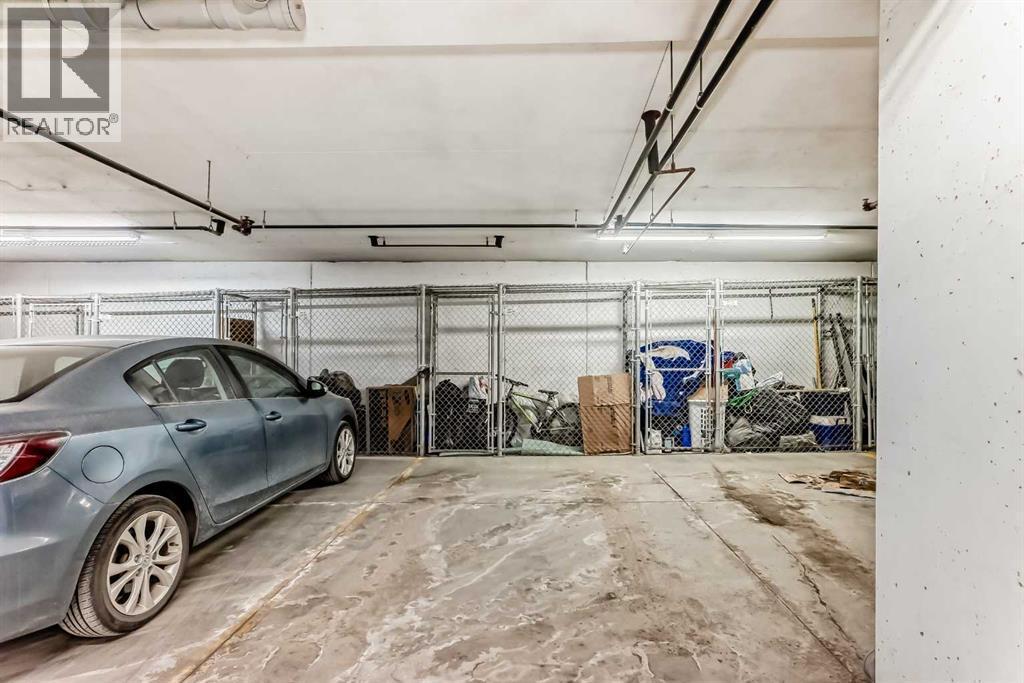 312, 48 Panatella Road Nw, Calgary, AB - Indoor Photo Showing Garage