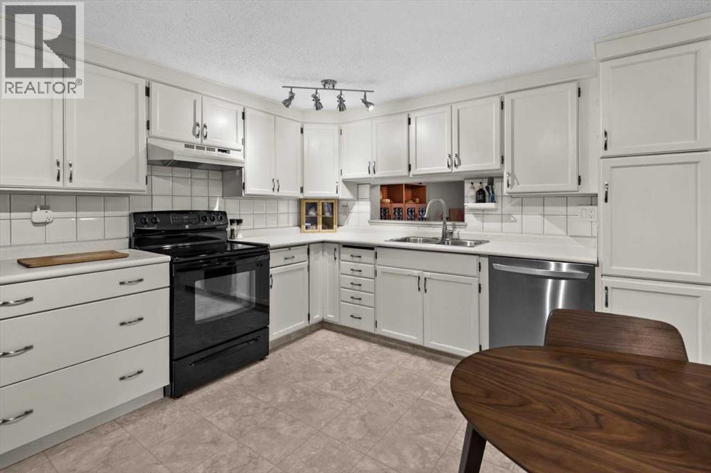 505, 3131 63 Avenue Sw, Calgary, AB - Indoor Photo Showing Kitchen With Double Sink