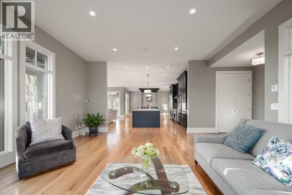 16 Spring Valley Way Sw, Calgary, AB - Indoor Photo Showing Living Room