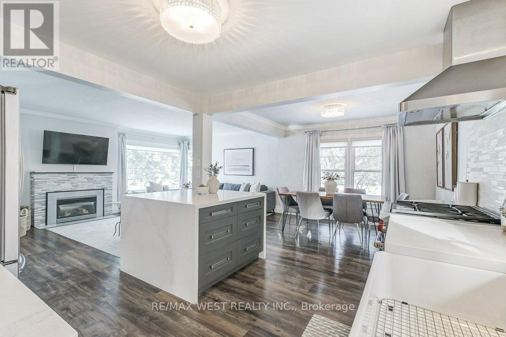 195 Berry Road, Toronto, ON - Indoor Photo Showing Living Room With Fireplace