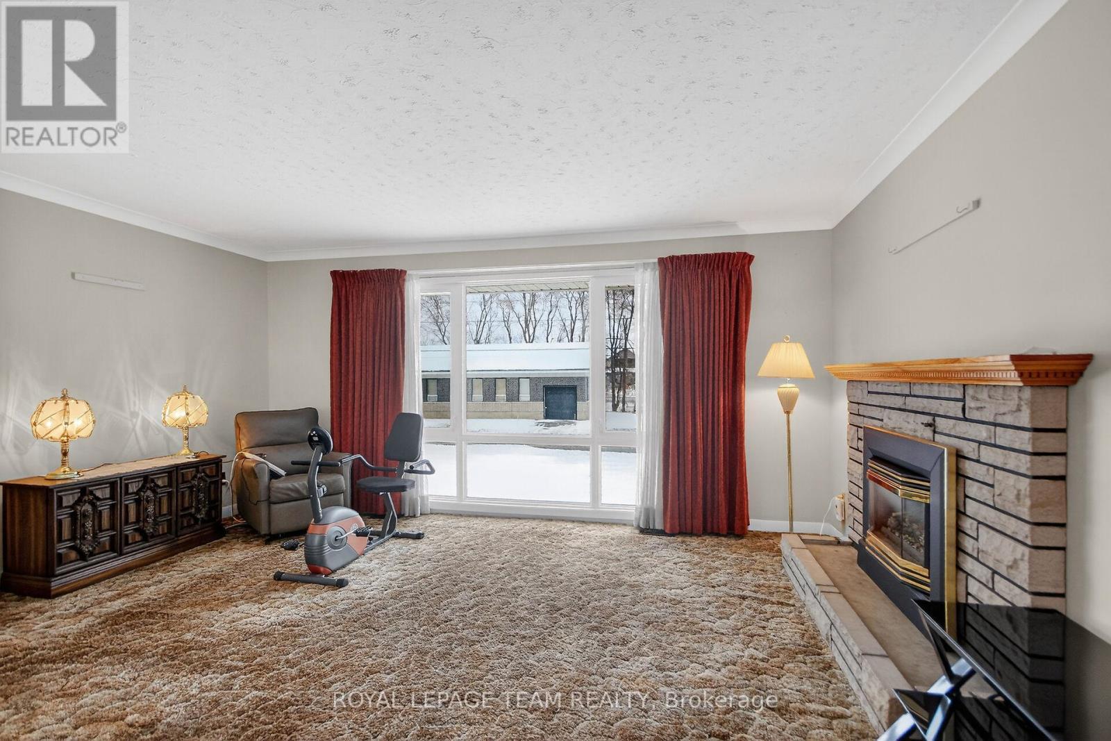 1494 Meadow Drive, Ottawa, ON - Indoor Photo Showing Other Room With Fireplace